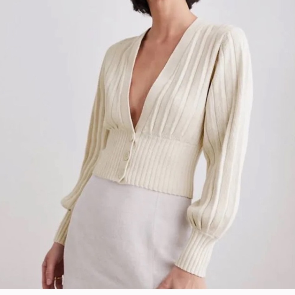 Aritzia Wilfred Plunge Front Cardigan size L